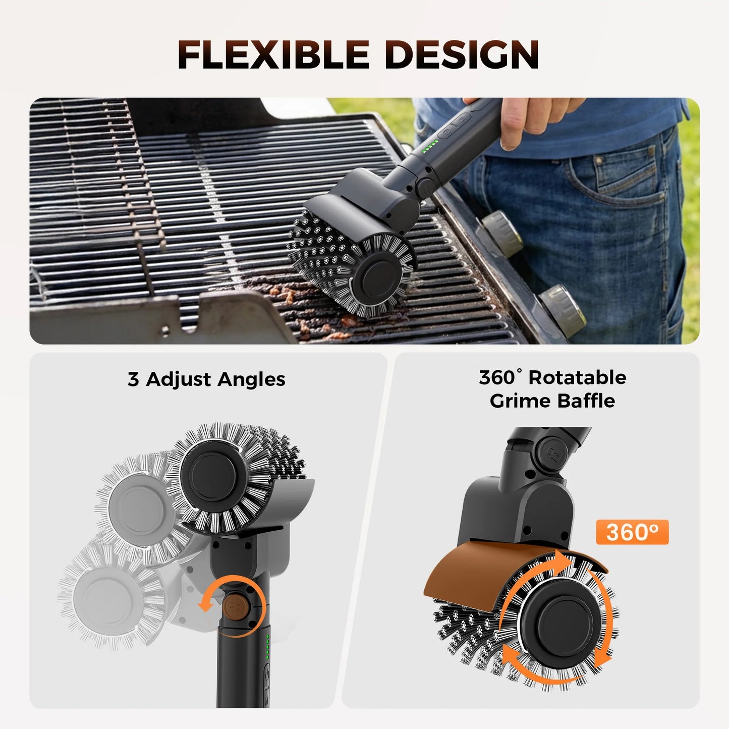 Leebein Electric Grill Brush for Outdoor
